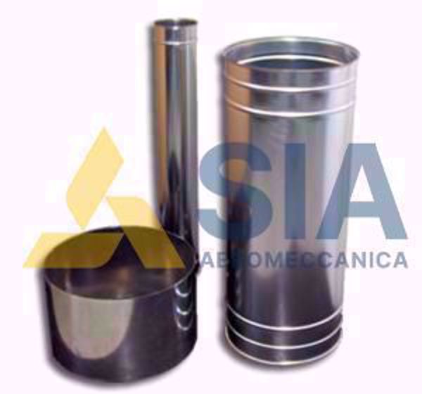 Picture of Tubo in lamiera zincata per canne fumarie diametro 250 mm
