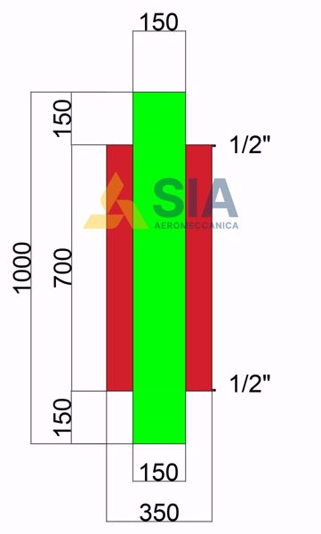 Picture of RECUPERATORE DI CALORE - ACQUA CALDA ZINCATO D 150 MM