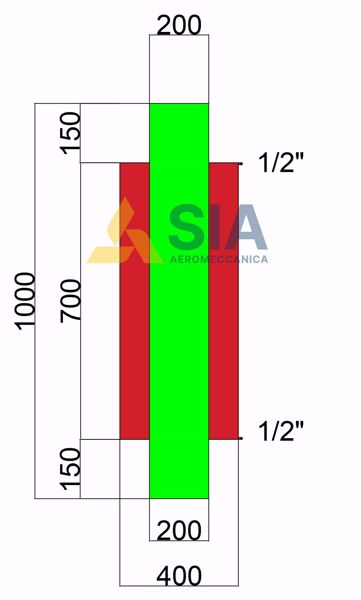 Immagine di RECUPERATORE DI CALORE - ACQUA CALDA ZINCATO D 200 MM