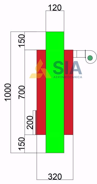 Immagine di SCAMBIATORE DI CALORE - ARIA-ARIA ZINCATO D 120 MM