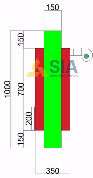 Picture of SCAMBIATORE DI CALORE - ARIA-ARIA ZINCATO D 150 MM