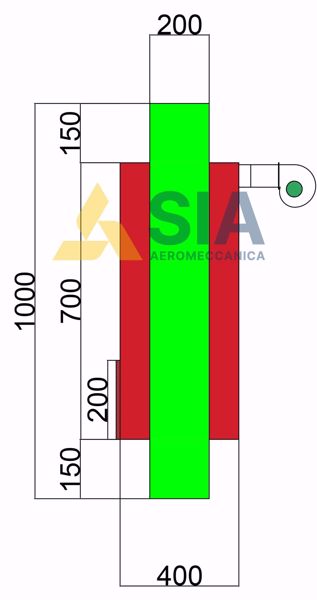 Immagine di SCAMBIATORE DI CALORE - ARIA-ARIA ZINCATO D 200 MM