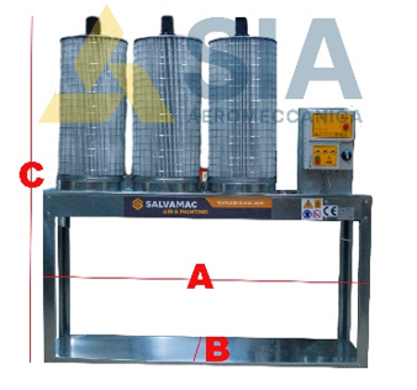 Picture of Trolley aspirators series S1 (with filtering cartridges)