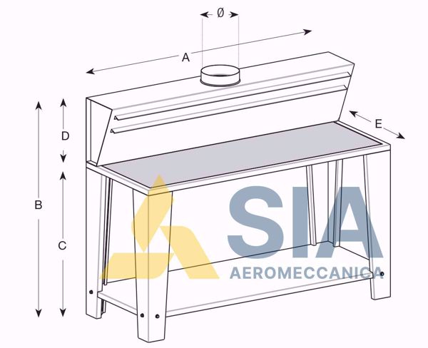 Immagine di Banco aspirante per carteggiatura serie BL 30